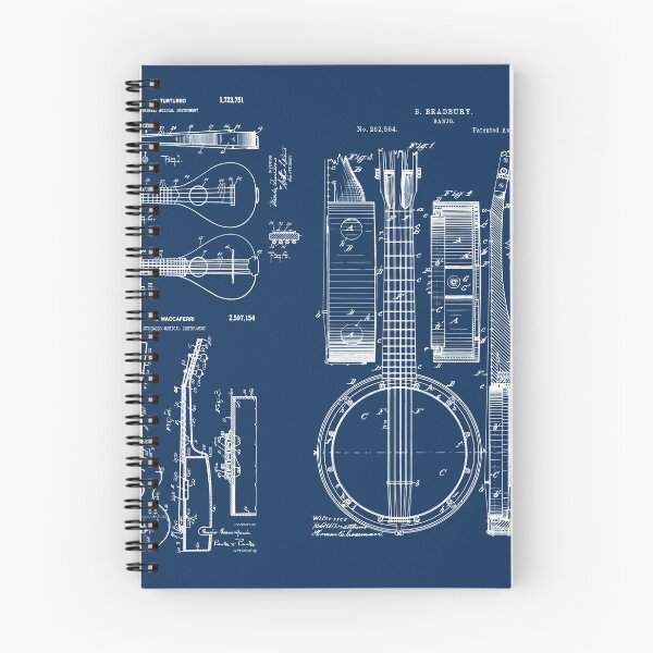 Item preview, Vintage Folk Music Patent Prints - Banjo, Mandolin, Ukulele designed and sold by MadebyDesign.