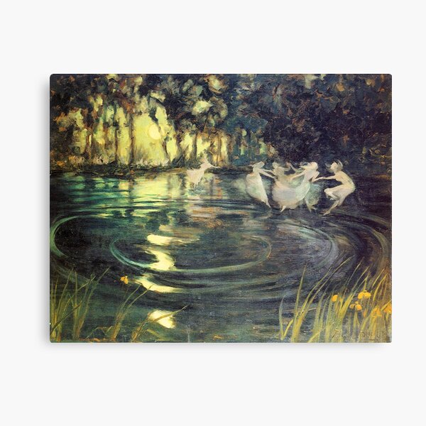 Fairies Whirl - Arthur John Black Canvas Print