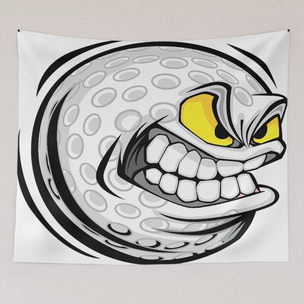 Item preview, Angry Golf Ball designed and sold by leen12 Art Designs Prints.