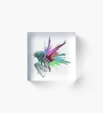 Heartcore Rainbow Acrylic Block