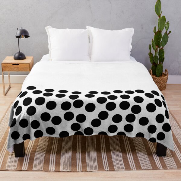 Artikelvorschau, Flussbett. Minimalistisches monochromes unregelmäßiges Punktdesign in Schwarz und Weiß entworfen und verkauft von kierkegaard.