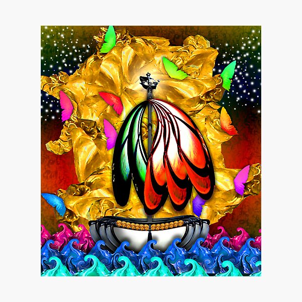 Item preview, Gold Nugget Chasing the Vizcaya designed and sold by GolemAura.