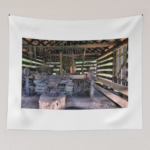Item preview, Inside The Cable Farm Blacksmith Shop At Cades Cove - Great Smoky Mountain National Park designed and sold by jtrommer.