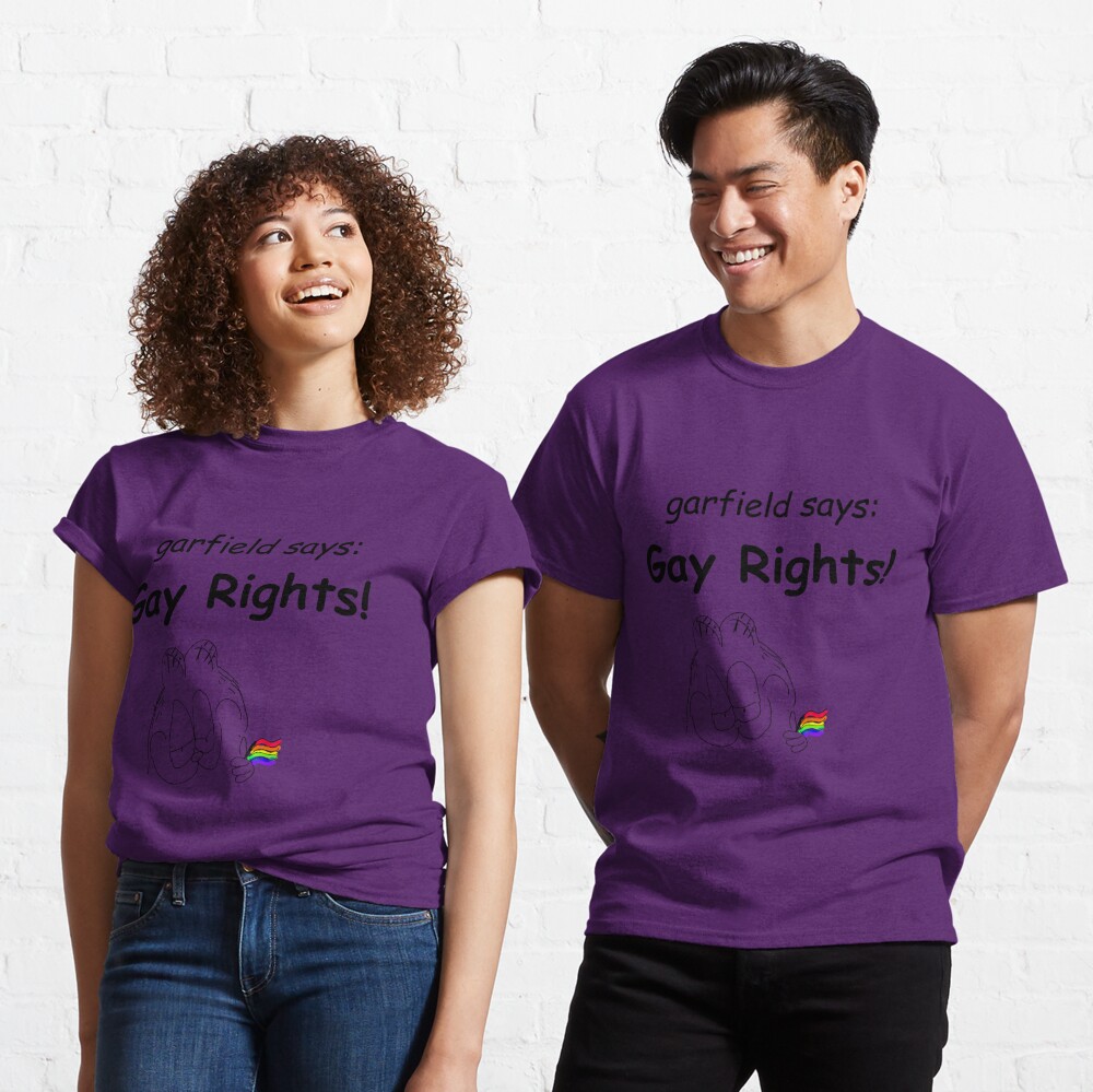 Garfield Says Gay Rights Classic T-Shirt