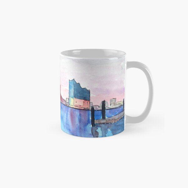 Item preview, Hamburg Harbour Skyline And Elbe Philharmonic Hall designed and sold by artshop77.
