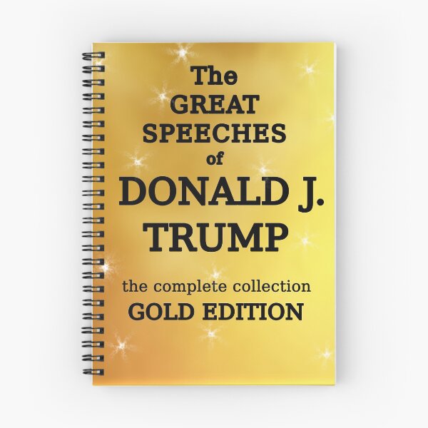 Item preview, Great Speeches of Donald Trump Gold Edition BLANK BOOK designed and sold by LoveAndDefiance.