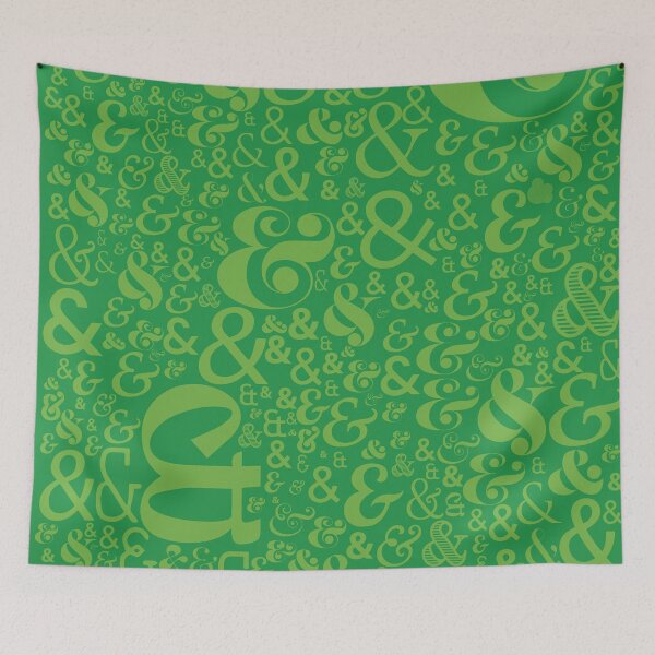 Item preview, Ampersand Retro Style pattern (Lime) designed and sold by jesseladret.