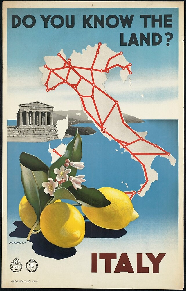 italy travel advertisement