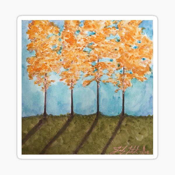 Orange Maples Sticker