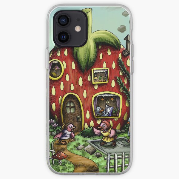 strawberry house iPhone Soft Case