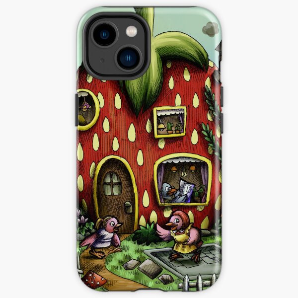 strawberry house iPhone Tough Case