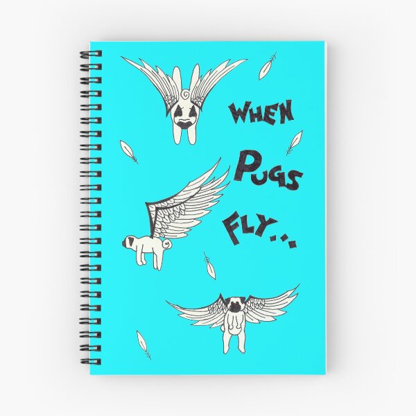 Item preview, When Pugs Fly! (Sketchbook Project #3) designed and sold by Lynsye Medalia.