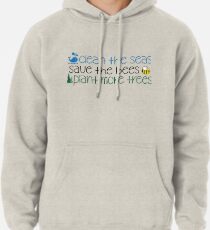 Sudadera con capucha Clean The Seas Save The Bees Plantar más árboles