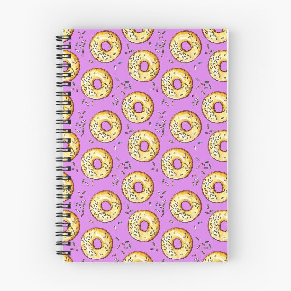 Item preview, Donut with sugar on purple - hand-painted watercolor designed and sold by VictoriaKi.