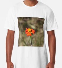 orangene Blume Longshirt