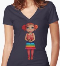 Arwen Women's Fitted V-Neck T-Shirt