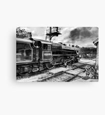 No.45212 Leaving Levisham Station Canvas Print