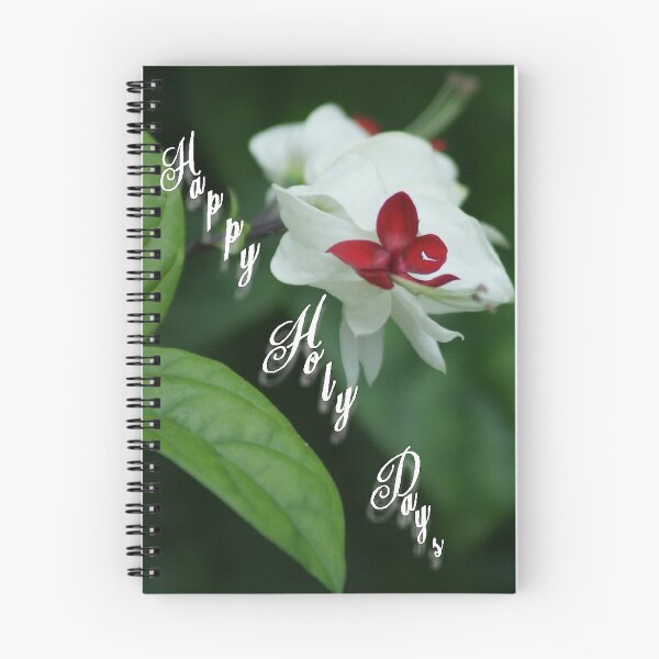 Item preview, Happy Holy Days; Jingle Bells Flowers in my garden; La Mirada, CA USA designed and sold by leih2008.