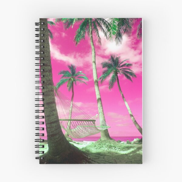 Item preview, "Happy Hammock" - tropics in pink designed and sold by ArtThatSmiles.