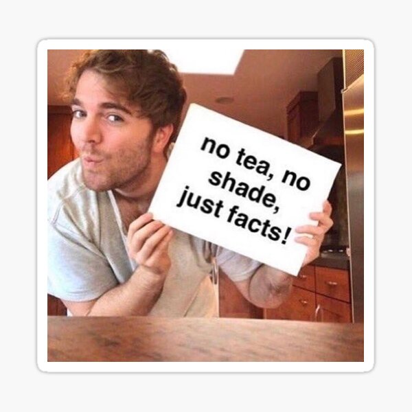 "No Tea No Shade" Sticker for Sale by makaylakantarze Redbubble