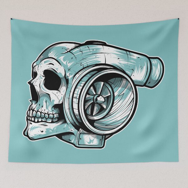 Item preview, The Boost Reaper - Turbocharger For the Grim Reaper Illustration designed and sold by Fragoutdesign.
