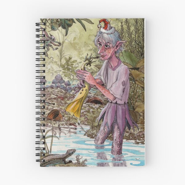 Item preview, elf toca la flor de trompeta en un estanque designed and sold by frey  micklethwait.