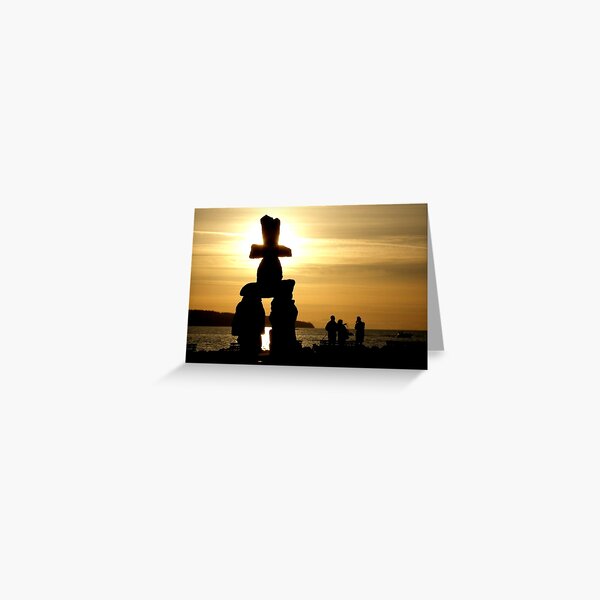 Inukshuk - Vancouver Canada Greeting Card