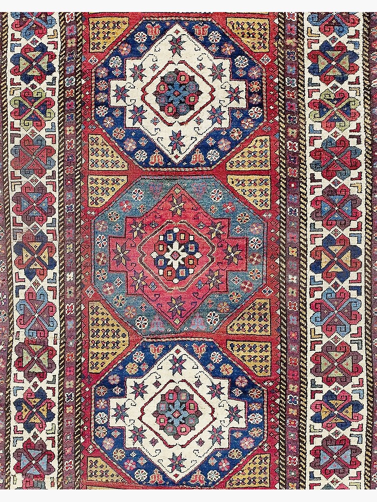 Isfahan Antique Central Persian Carpet Print Yoga Mat by Vicky  Brago-Mitchell®