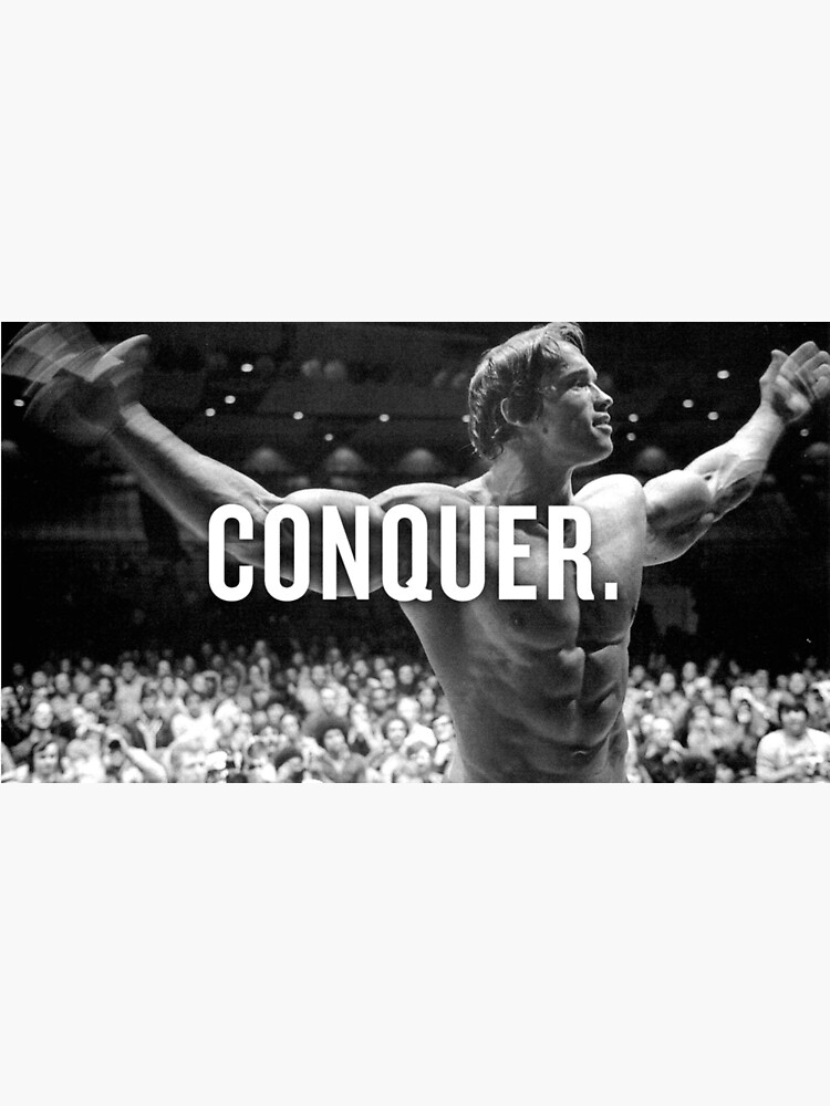 schwarzenegger conquer poster