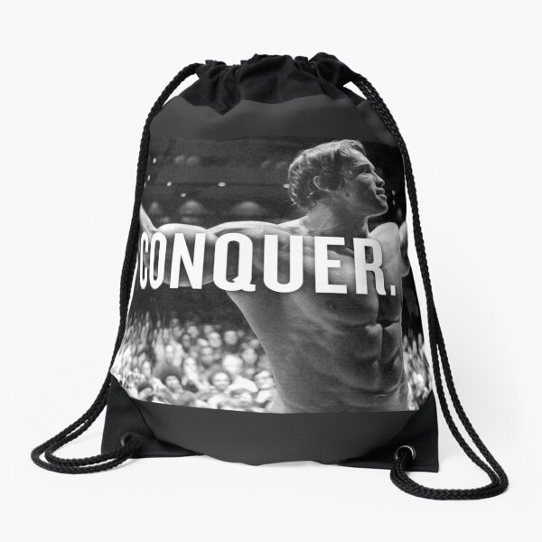 Arnold Schwarzenegger CONQUER Icon! Drawstring Bag