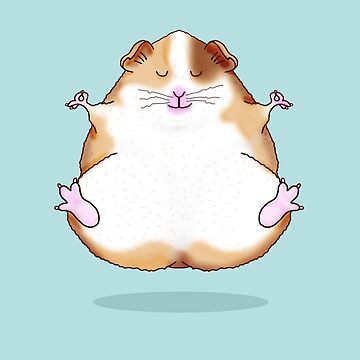 Artwork thumbnail, Zen Guinea Pig Meditating by jitterfly