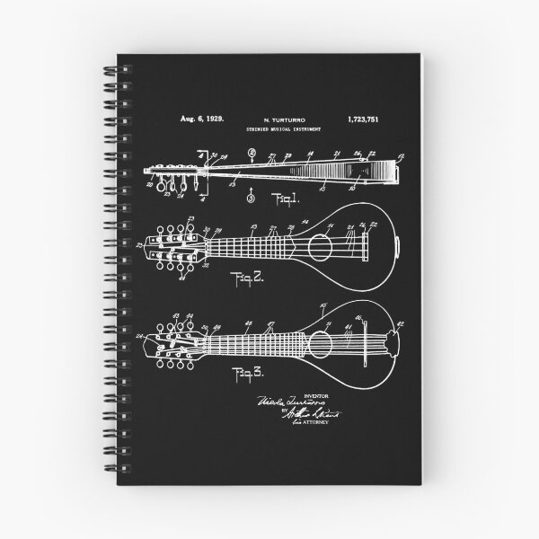 Item preview, Mandolin 1929 Invention Patent Print  designed and sold by MadebyDesign.