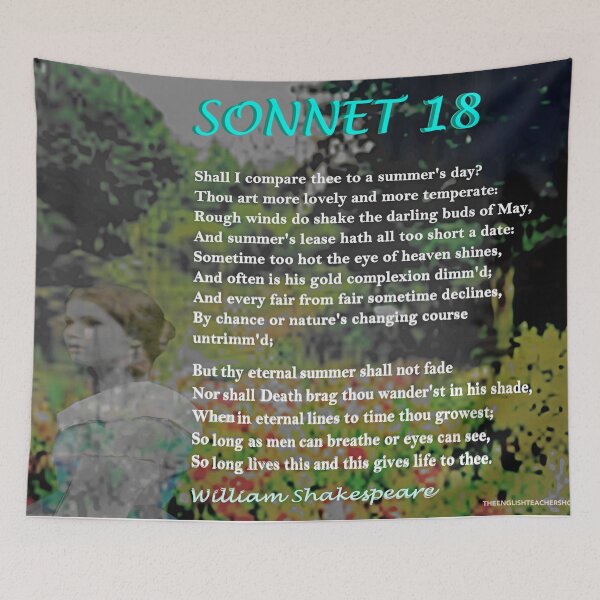 Item preview, Shakespeare Sonnet 18--Shall I compare thee... designed and sold by KayeDreamsART.