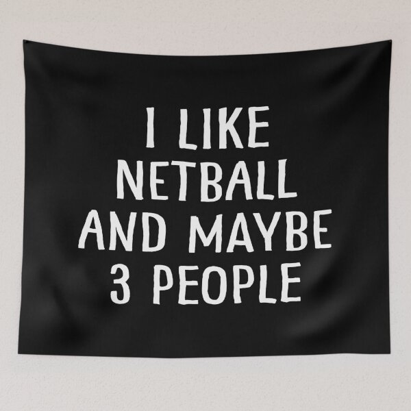 Item preview, I Like Netball and Maybe 3 People designed and sold by teesaurus.