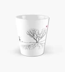 Banksy Herz Baum Tasse (konisch)