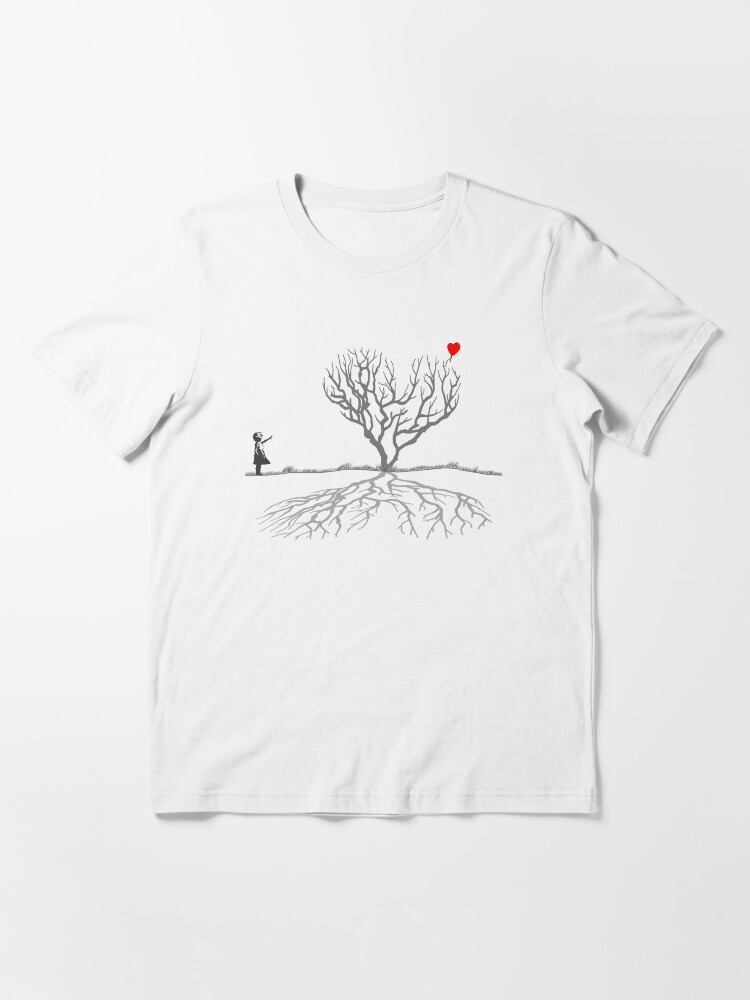 Alternate view of Banksy Heart Tree Essential T-Shirt