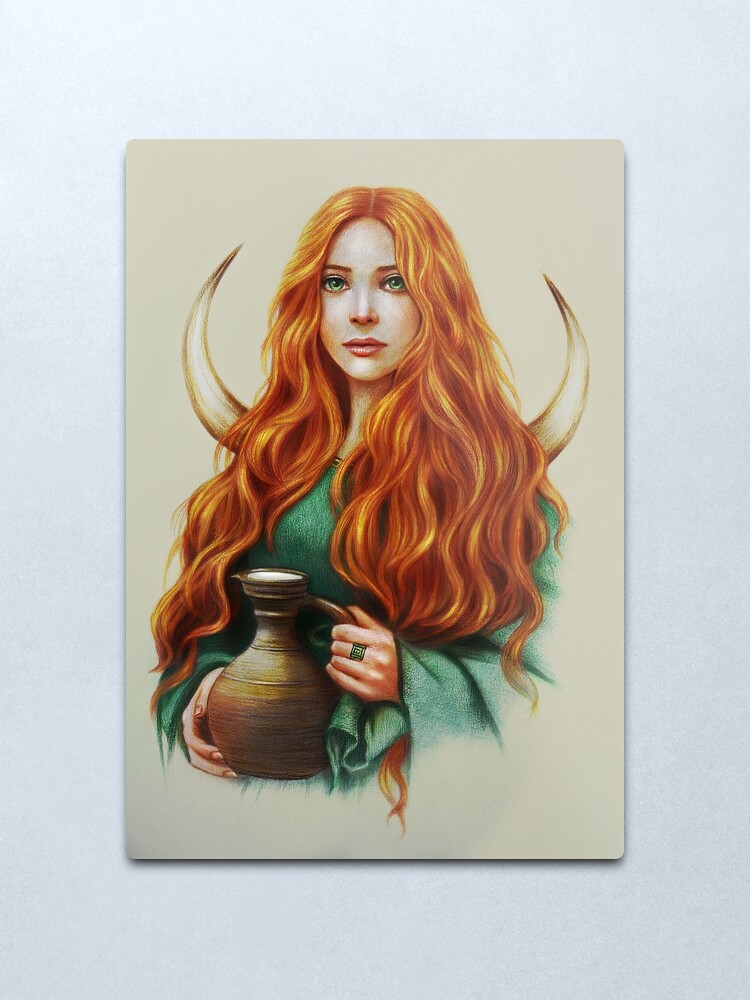 Alternate view of Imbolc. Brigid Metal Print