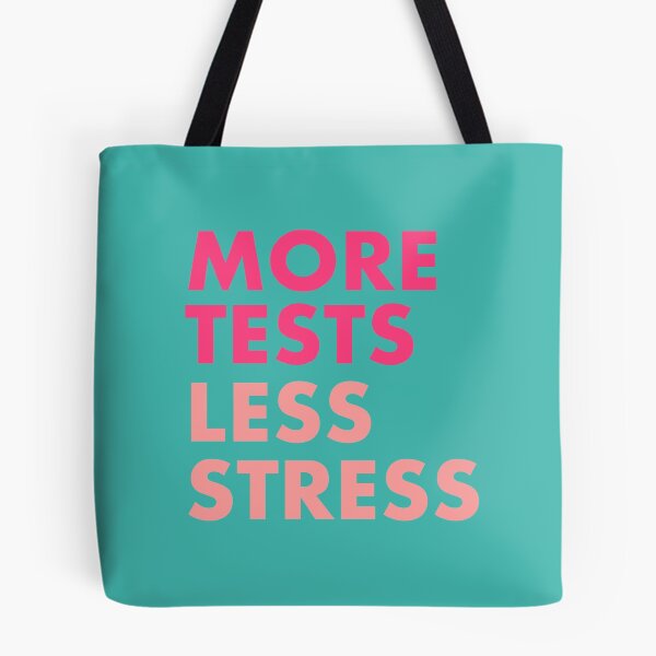 Item preview, More tests less stress - Berry edition designed and sold by Trish Khoo.