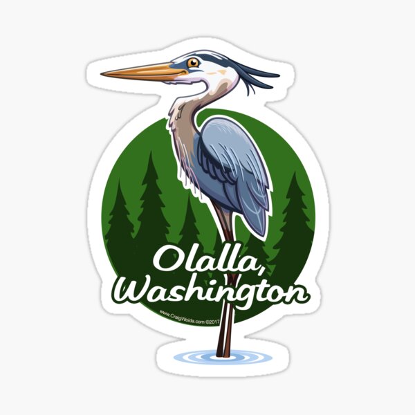 Item preview, Great Blue Heron, Olalla, Washington designed and sold by CraigWoida.
