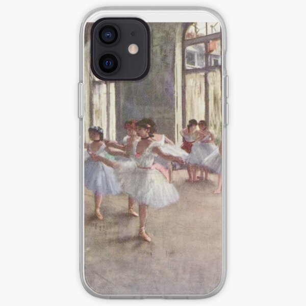 Edgar Degas French Impressionism Oil Painting Ballerinas Rehearsing Dancing iPhone Soft Case