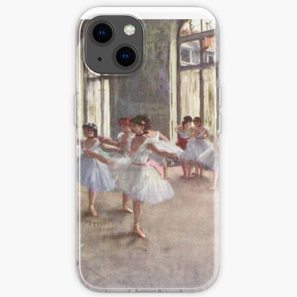 Edgar Degas French Impressionism Oil Painting Ballerinas Rehearsing Dancing iPhone Soft Case