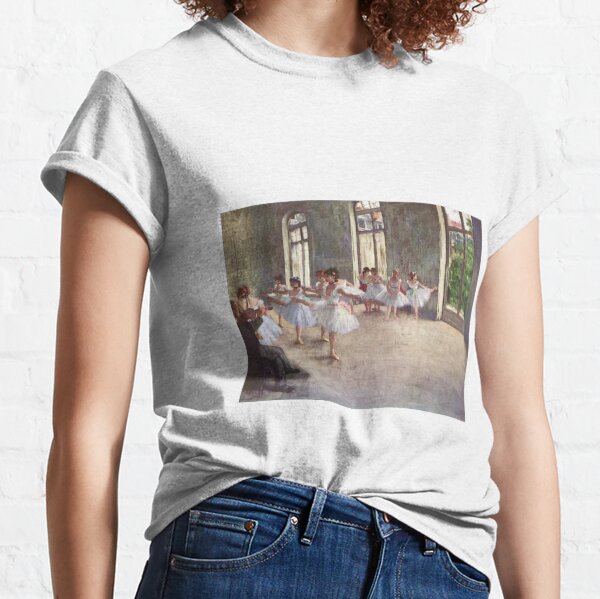 Edgar Degas French Impressionism Oil Painting Ballerinas Rehearsing Dancing Classic T-Shirt