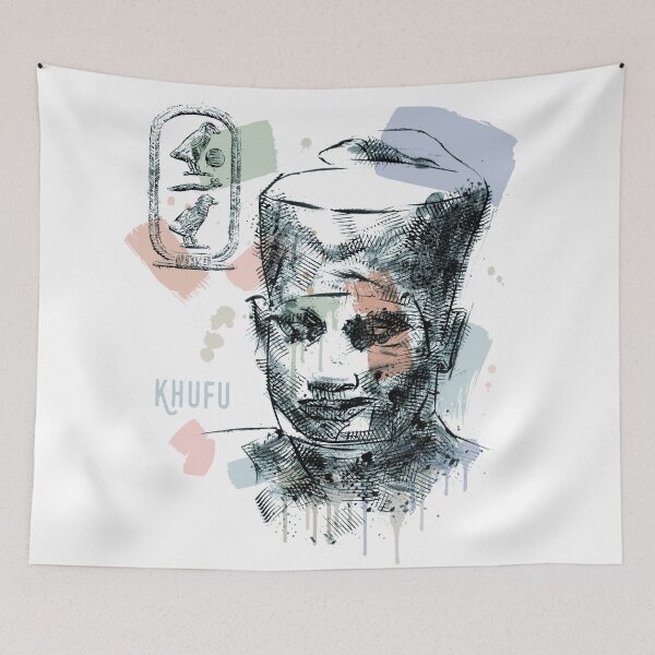 Item preview, Ancient Egyptian Pharaoh Khufu Illustration Gift designed and sold by gstevensonart.