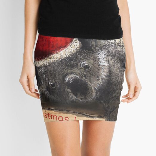 Christmas Koala Mini Skirt