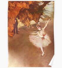 Edgar Degas French Impressionism Oil Painting Ballerinas Dancing Poster
