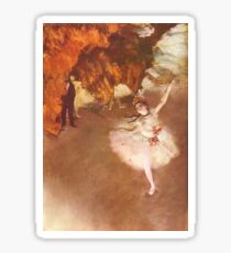 Edgar Degas Französischer Impressionismus-Ölgemälde-Ballerinen, die Tanzen probieren Sticker