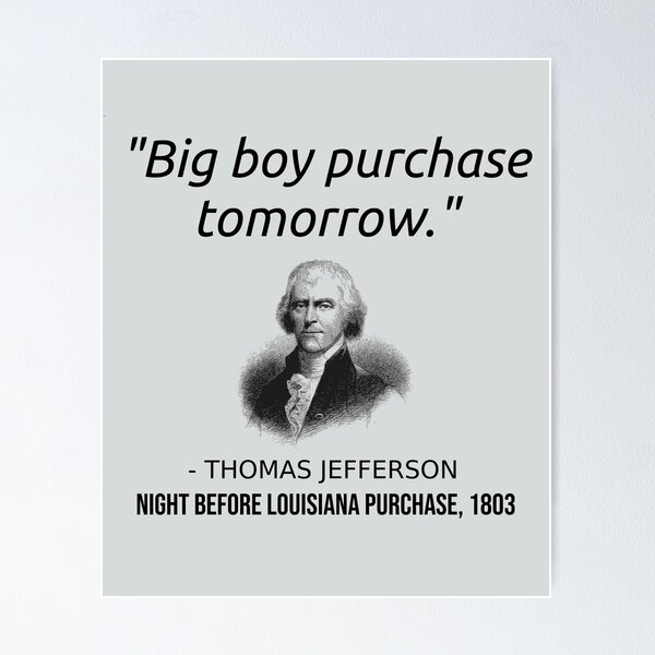 Item preview, Funny Thomas Jefferson USA History Teacher T-Shirt Louisiana  designed and sold by Creekman Designs.