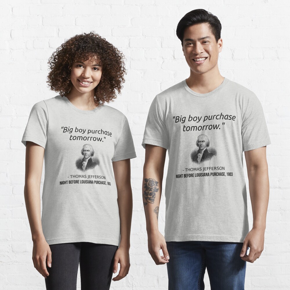 Zazzle Thomas Jefferson Tweets The Louisiana Purchase T-Shirt, Men's, Size: Adult L, White