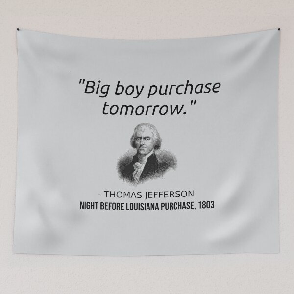 Item preview, Funny Thomas Jefferson USA History Teacher T-Shirt Louisiana  designed and sold by Creekman Designs.