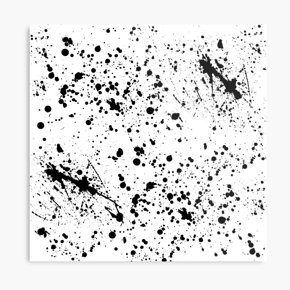 Black Paint Splatter